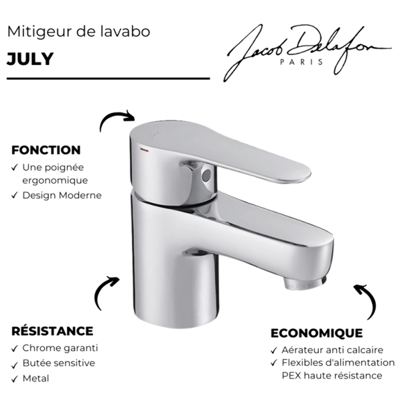 Mitigeur lavabo July