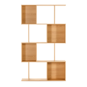 Estantería Nagato 8 huecos efecto Roble