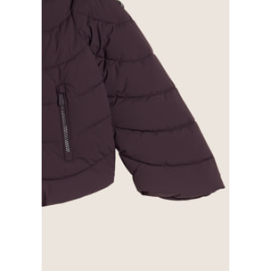 Piumino cropped donna con maniche svasate