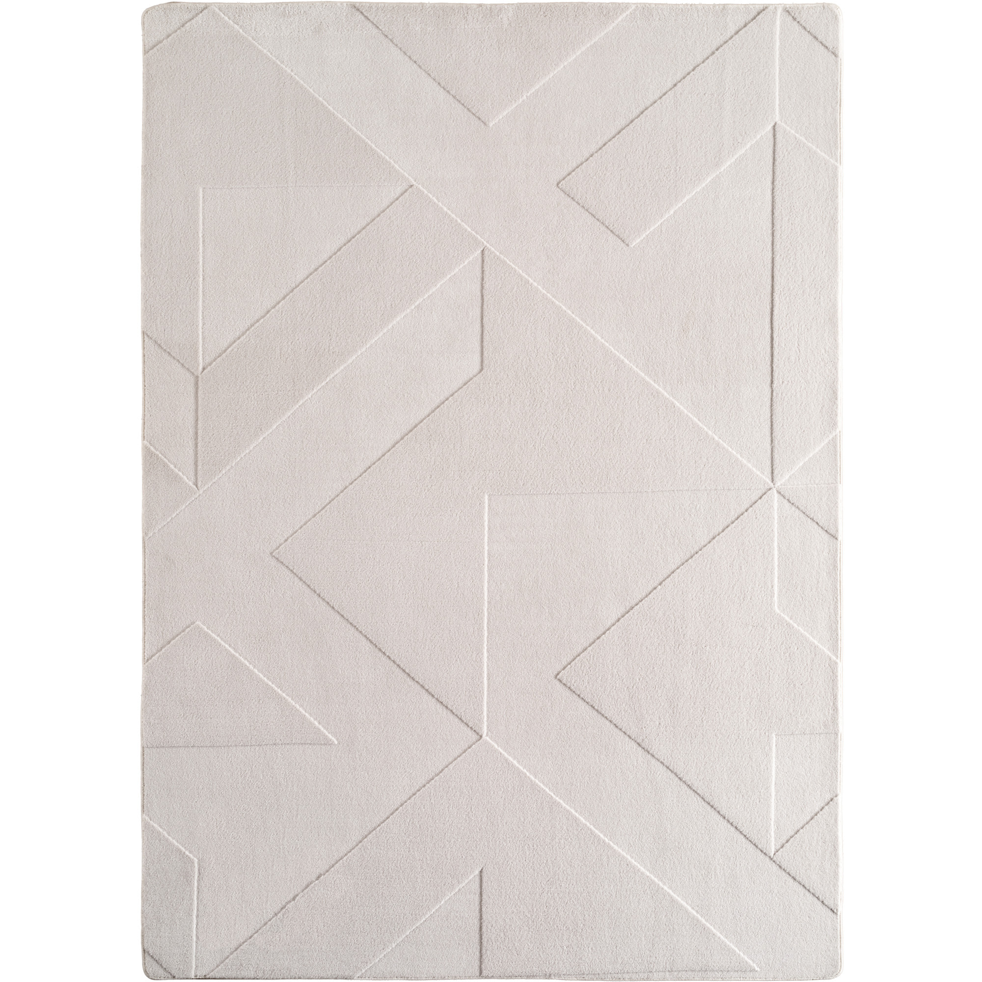 LENNY - Tapis de salon creme au design moderne