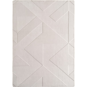 LENNY - Tapis de salon creme au design moderne