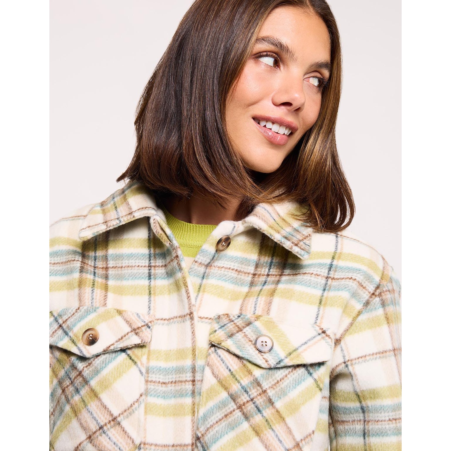 Chaqueta Cuadros Verde - Tula