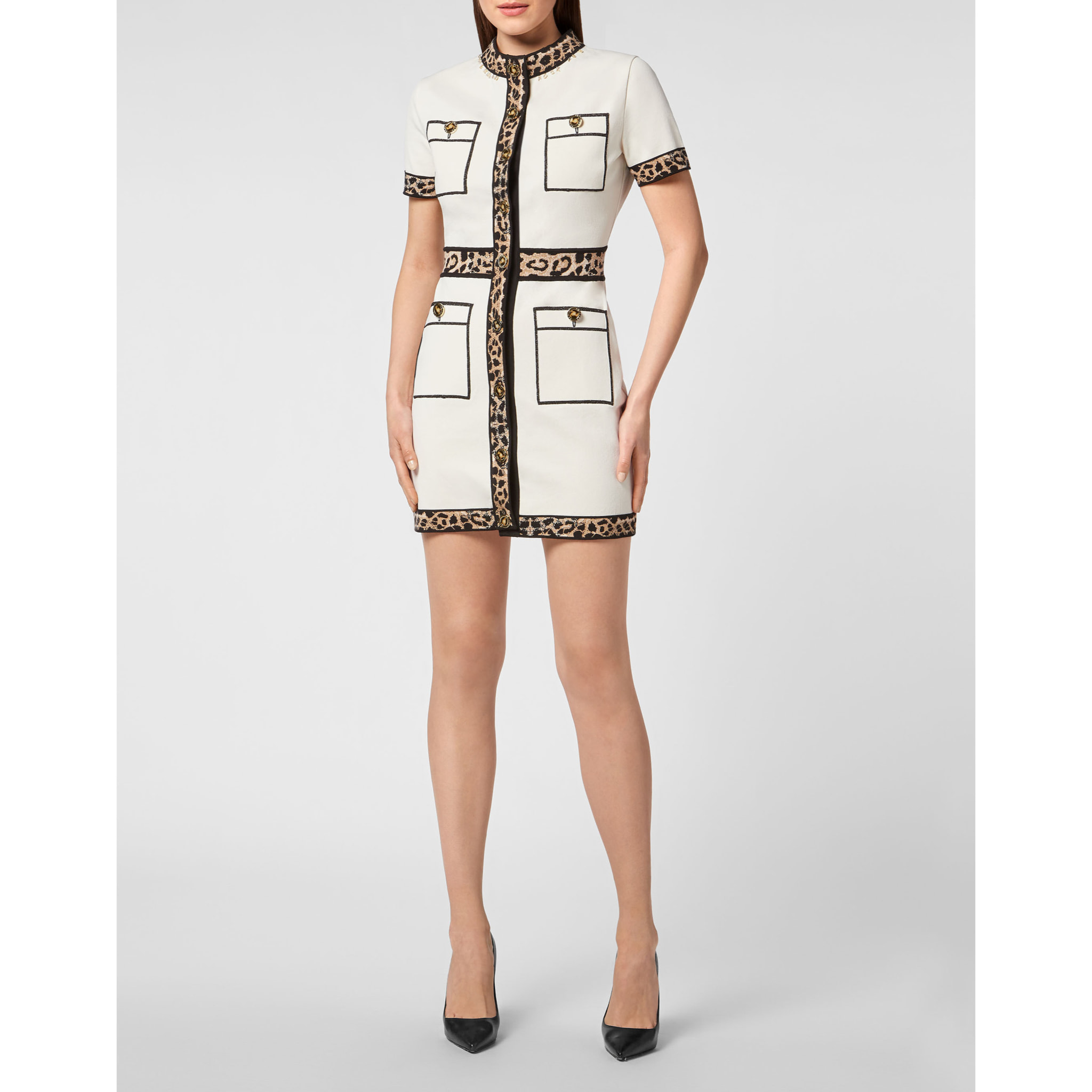 PHILIPP PLEIN Knit Dress LEOPARD