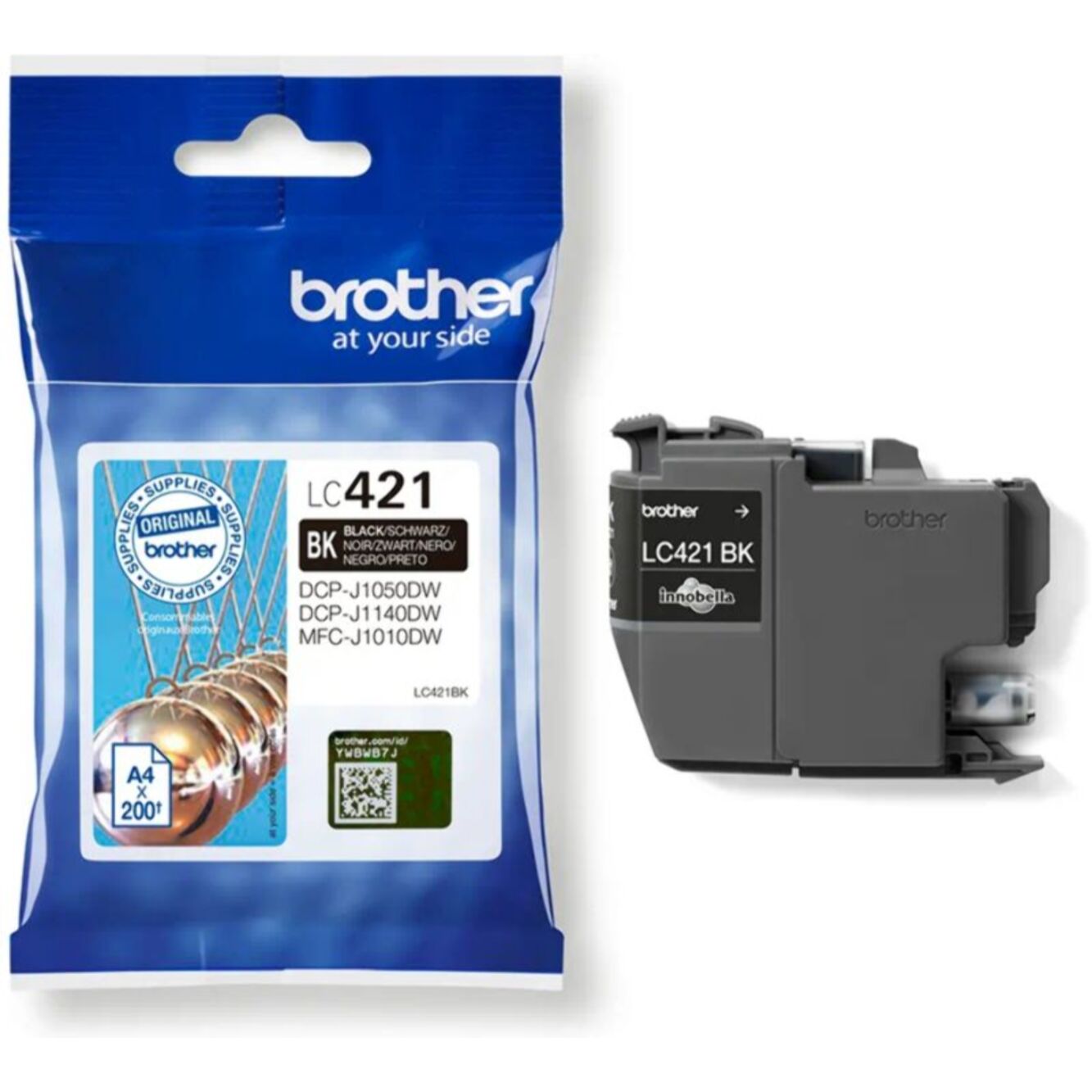 Cartouche d'encre BROTHER Originale LC421 Noire Standard - LC421BK