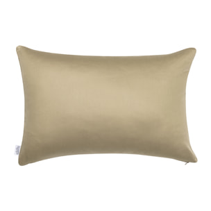 Housse de coussin imprimée en lin et soie, LIN & SOIE, Jaune Desert