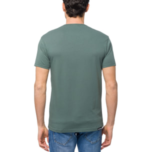 T-shirt in cotone 150 gr Hot Buttered Legend verde.