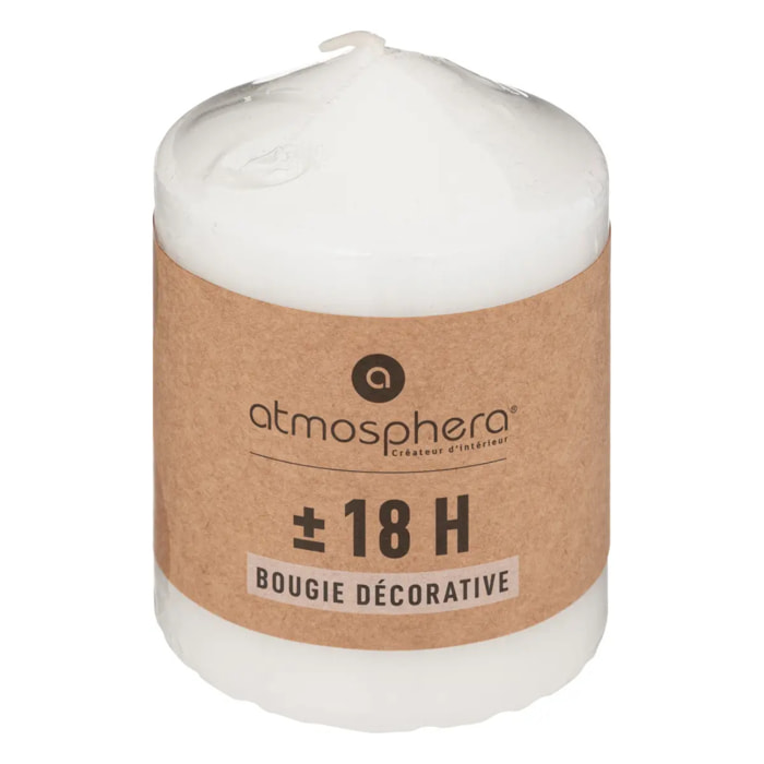 Bougie ronde "Many" blanc 220g