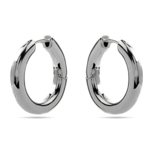 Pendientes Lux by Lux acabados en Rodio