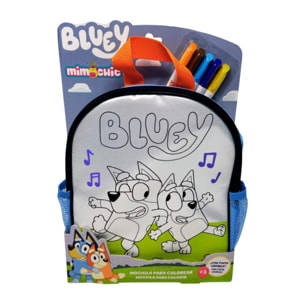 MOCHILA MIMOCHIC BLUEY PARA COLOREAR