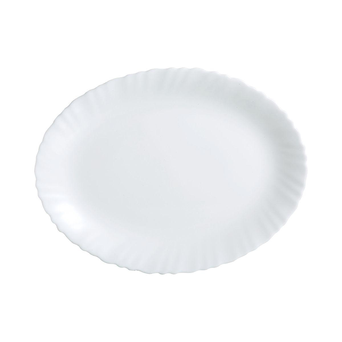 Plat blanc 33 x 25 cm Feston - Luminarc