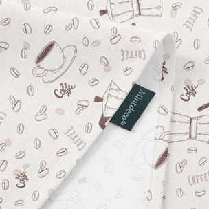 Nappe anti-taches COFFEE MARRON - enduite