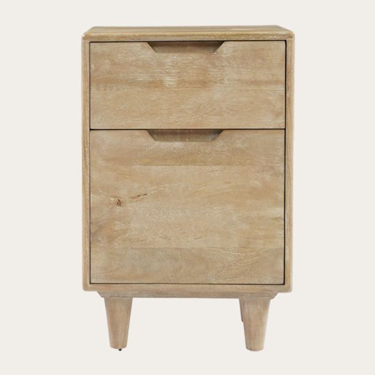 Table de chevet Dakar -bois massif de mangue-couleur arabica 40 x 62 x 35 cm