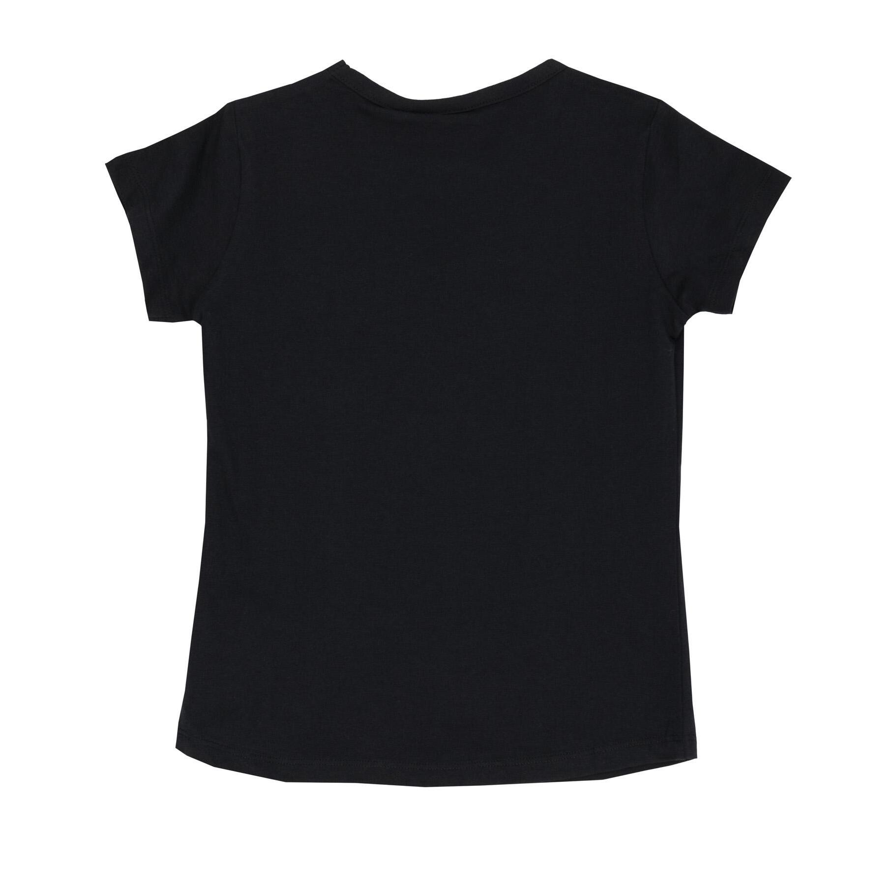 T-shirt Leone bambina con maniche corte Black