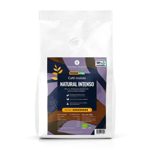 PLANETA HUERTO | Café Molido Eco Natural Intenso 250g - Aroma Potente y Cuerpo Completo