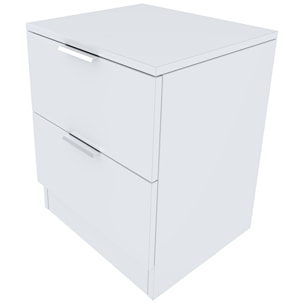 Comodino Con 2 Cassetti Per Camera Da Letto Cameretta Ragazzi Studio Ingresso Comò Settimino Zona Notte 38 x 33,5 x 45 cm Cm Colore Bianco