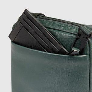 Piquadro Borsello piccolo in pelle porta iPad®mini, schermato con protezione RFID