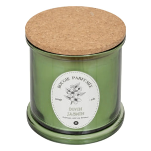 Bougie parfumée Hapo 500g pot en verre avec couvercle jasmin