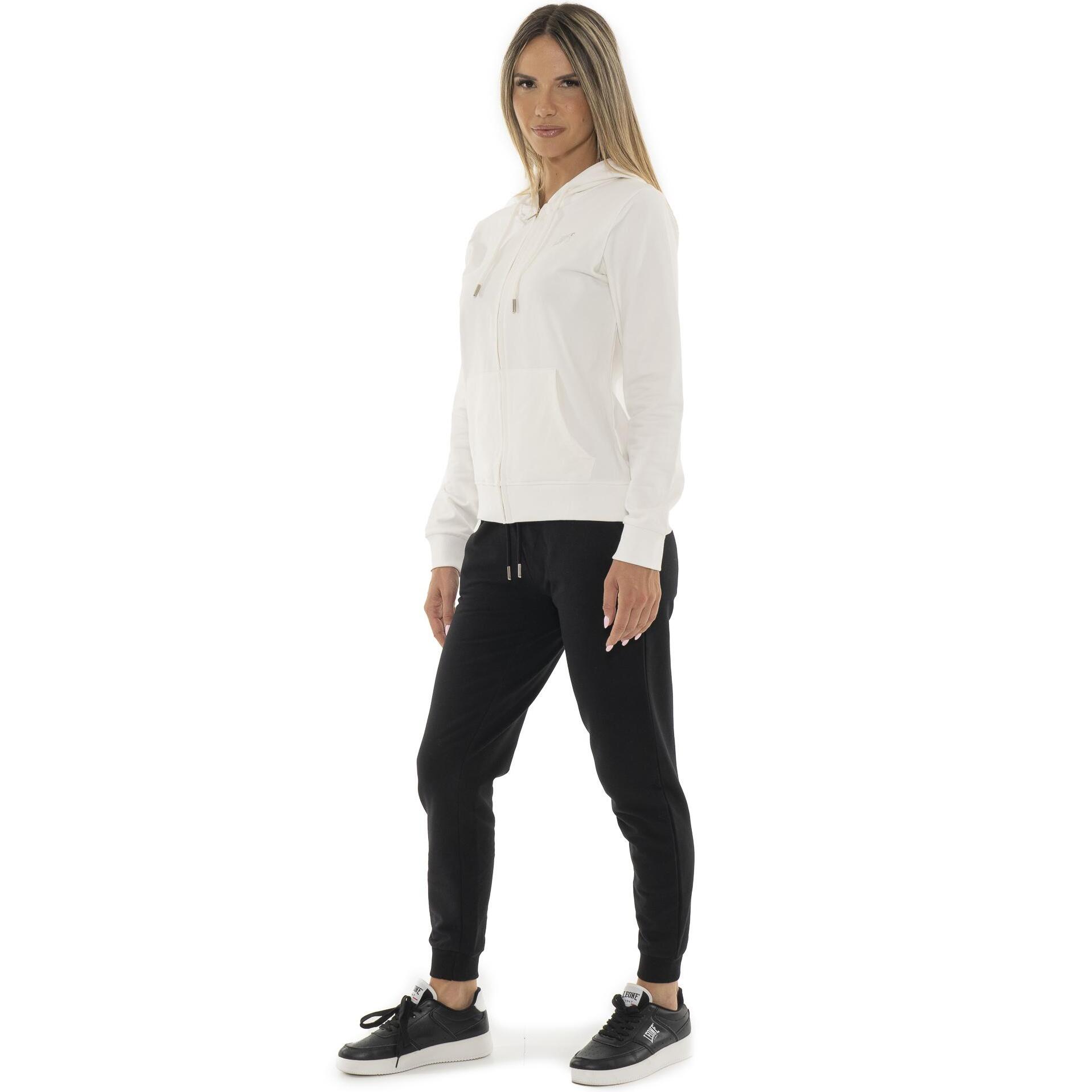 Chándal de invierno para mujer con capucha y cremallera 'Plata'