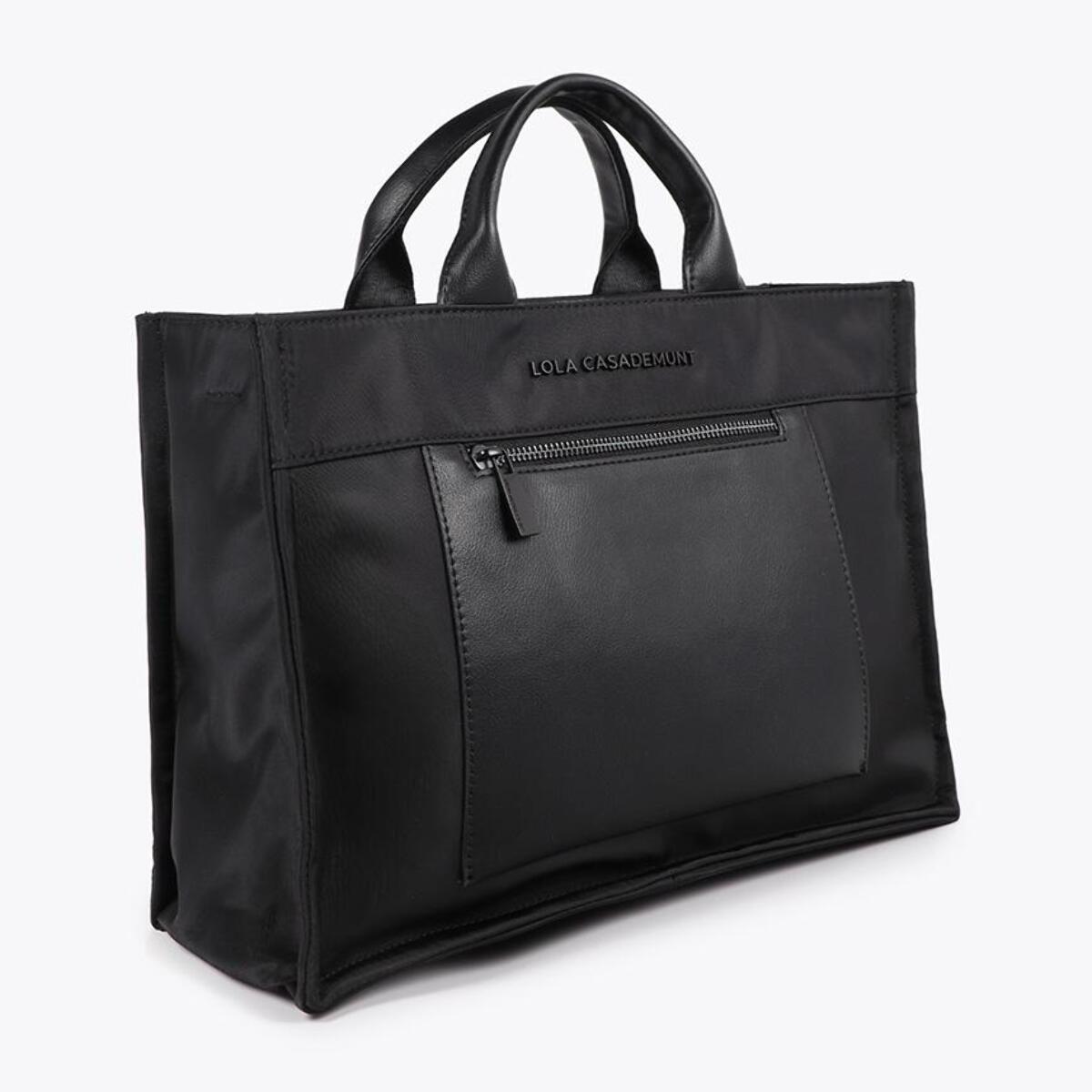 Borsa in Nylon Effetto Pelle