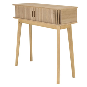 AGATHE - Console 80x30cm en bois couleur naturelle