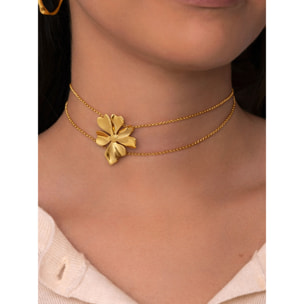 Collana Flower Spring Choker  Placcato Oro