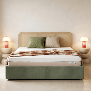 Matelas Hybride à ressorts ensachés et mémoire de forme, 25cm - SPRING ELITE