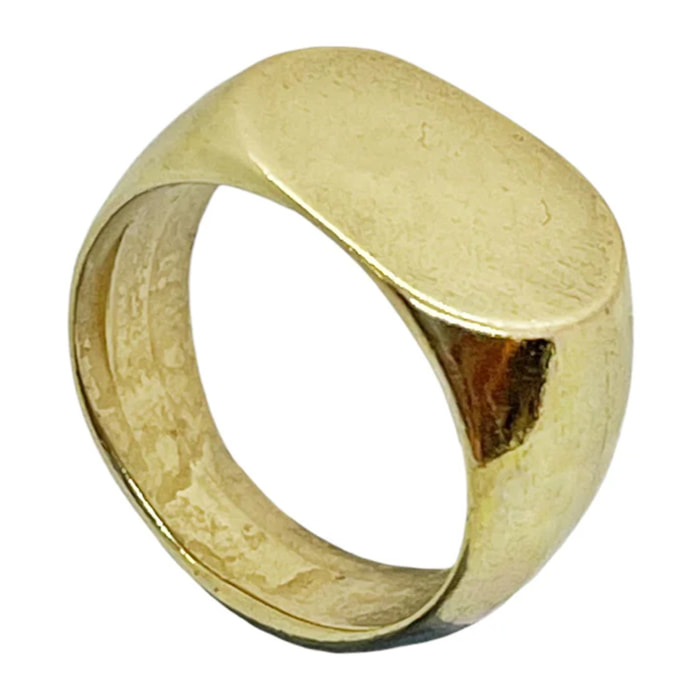 Anillo sello oval en dorado T15