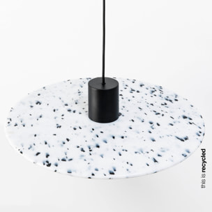 CONFETTI 400 Lampe suspension en marmoreal recyclé ø45cm