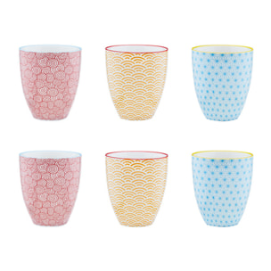 Mug PATTERN 30cl - 6 pièces - Color