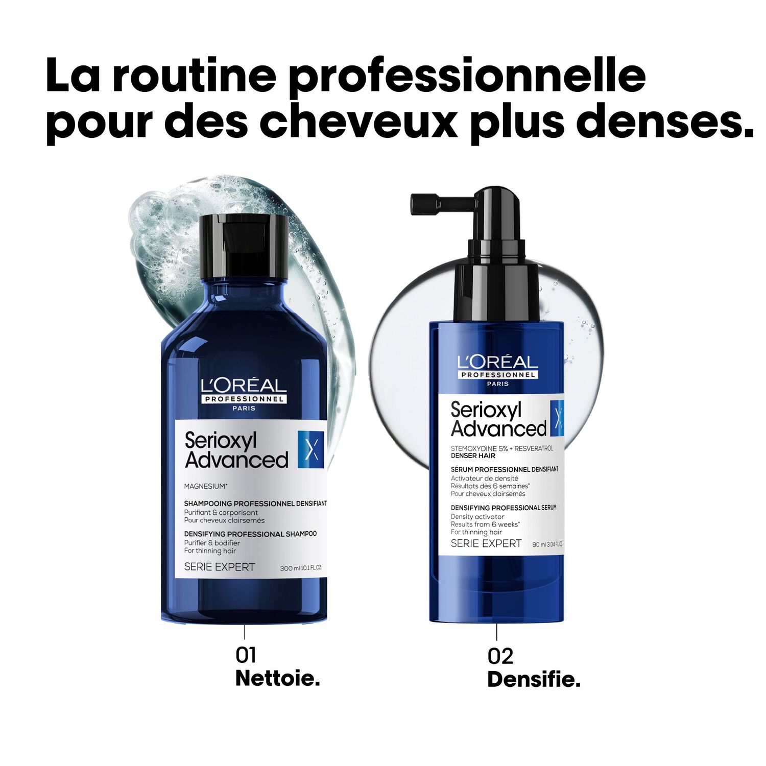 Serie Expert Serioxyl - Shampooing Densifiant - Cheveux Clairsemés 500 ml