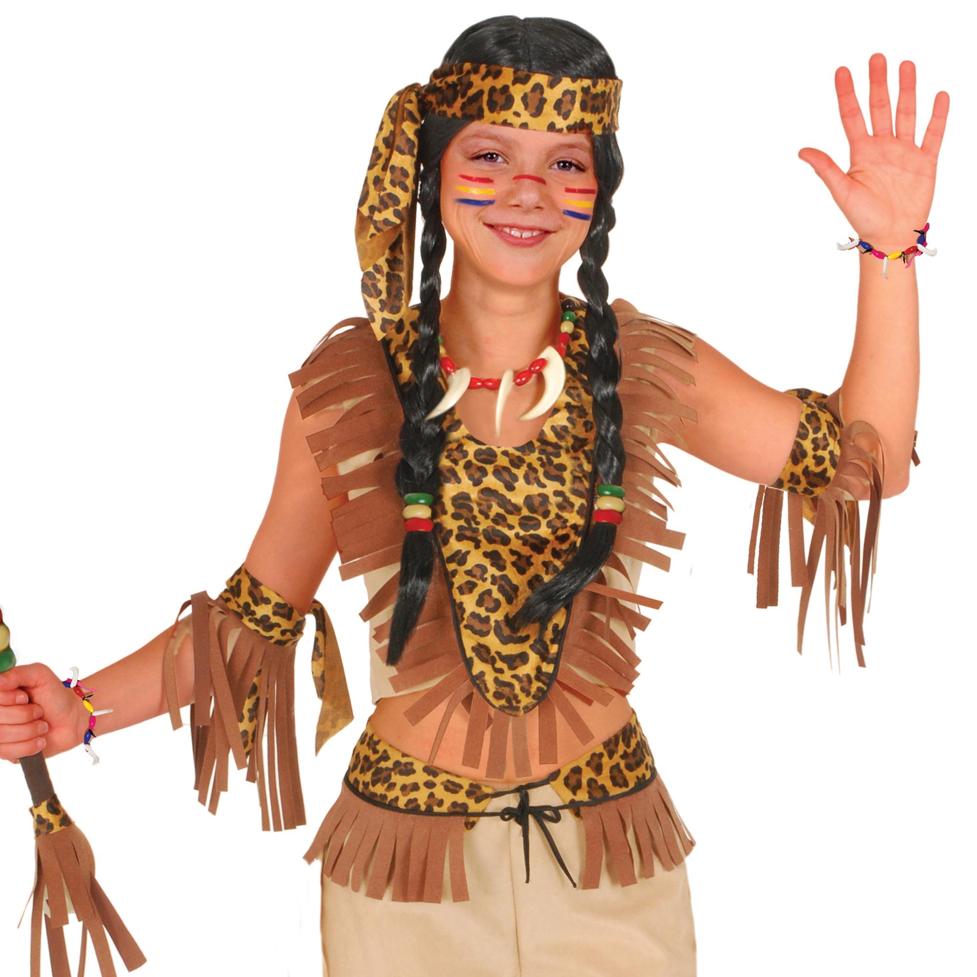 Indiana D'America Nuvola Bianca Costume Carnevale Bambina