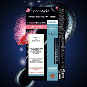 Larmes de fantôme - Coffret Roll-On 10ml + Mascara Liposourcils Châtain 5ml