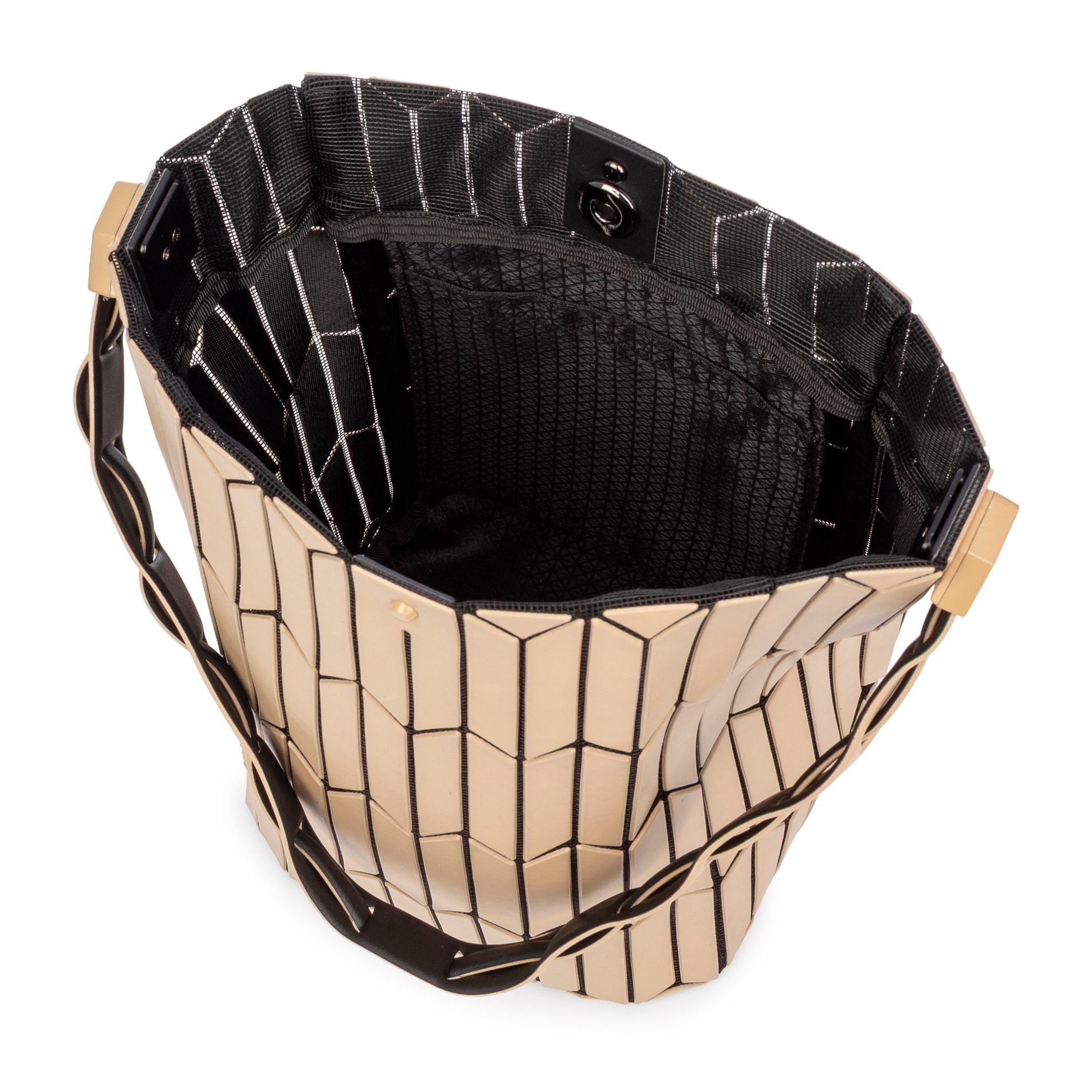 Arroscia bolso de hombro diseño geométrico.