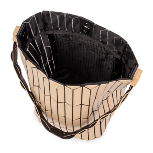 Arroscia bolso de hombro diseño geométrico.