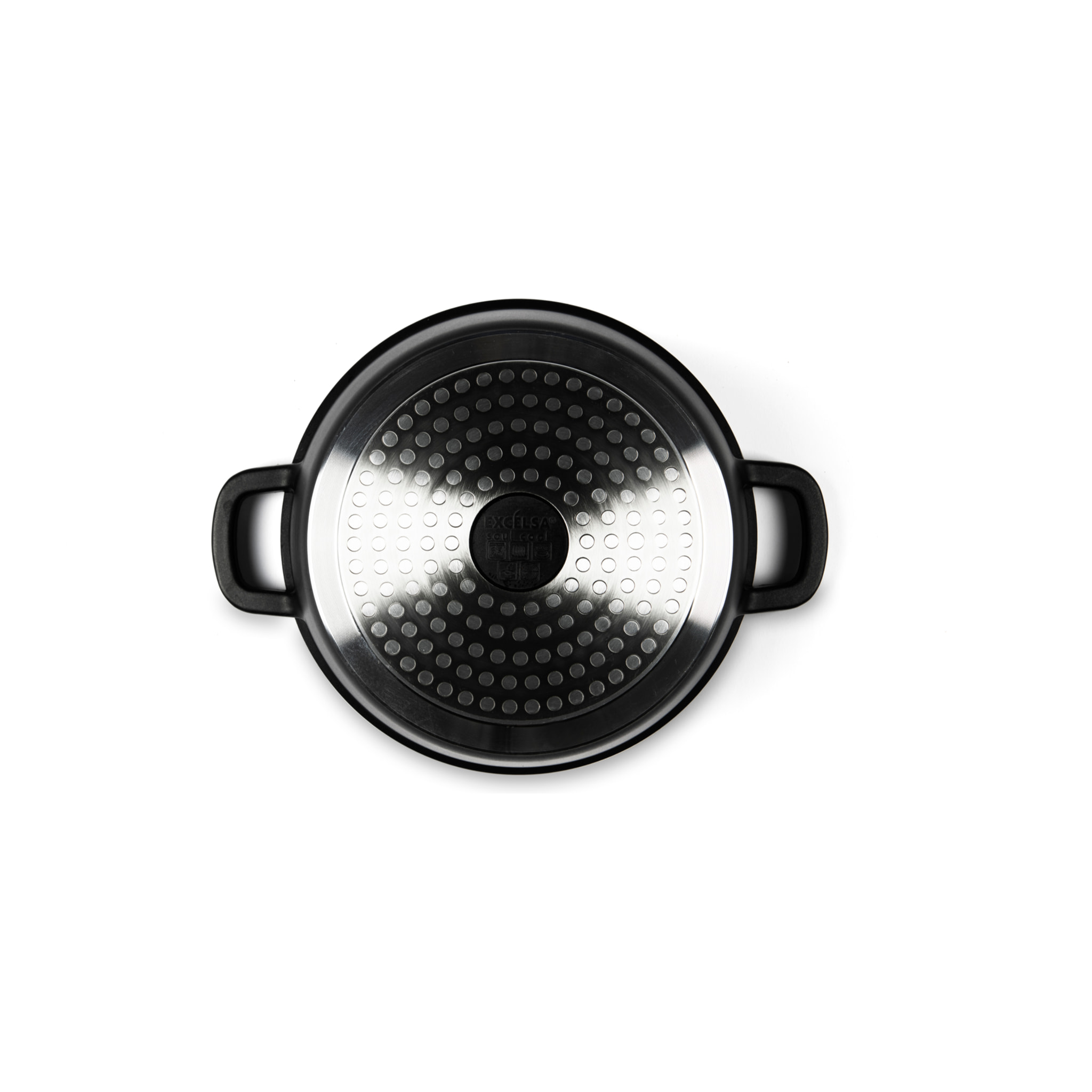 Casseruola 20 cm con Manici Excelsa – Soul Cook, Alluminio Nero