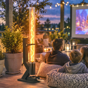 Chauffage de terrasse à pellets - poêle à granulés extérieur - 13 kW
