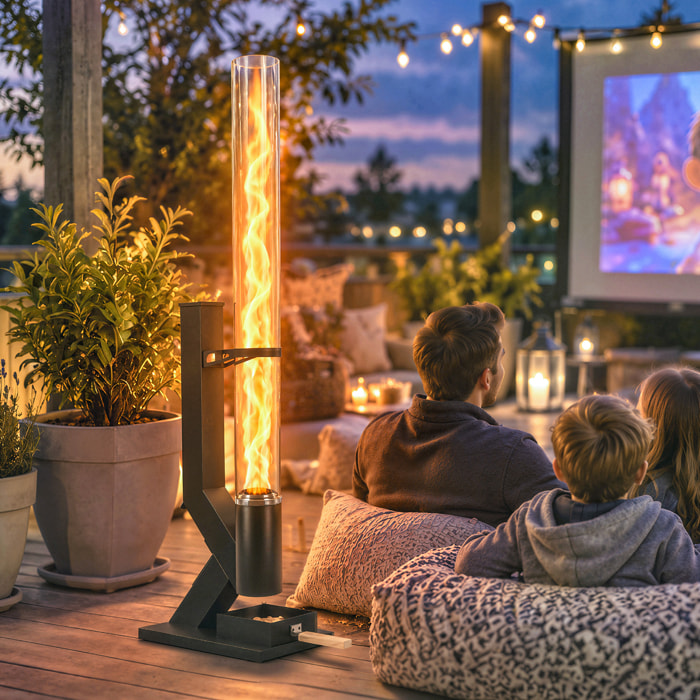 Chauffage de terrasse à pellets - poêle à granulés extérieur - 13 kW