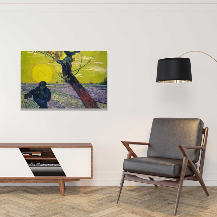 Tableau d'art classique Le Semeur de Vincent Van Gogh Tableau alu Dibond
