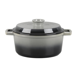 Cocotte en fonte ronde 25cm - "Masseiron Ardoise"