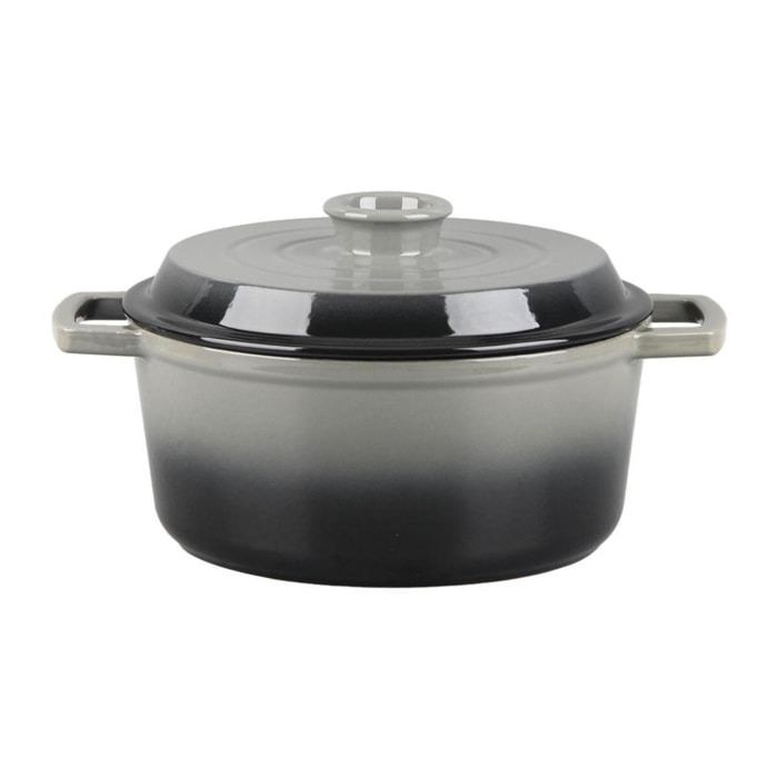 Cocotte en fonte ronde 25cm - "Masseiron Ardoise"