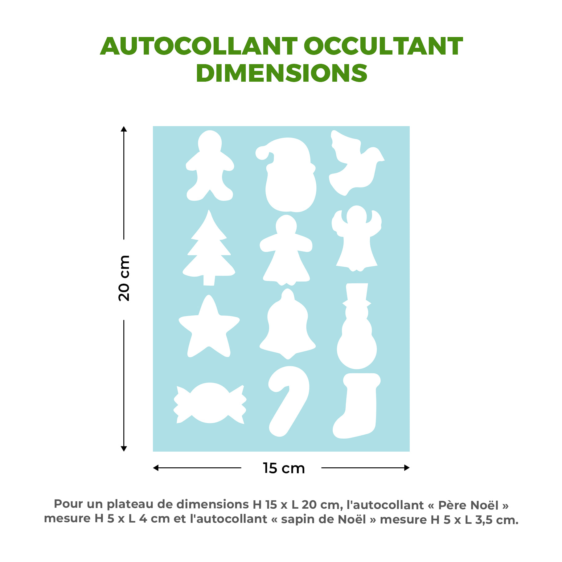 Stickers électrostatiques Noël - Autocollants adhésifs fenêtres noël - décoration fêtes