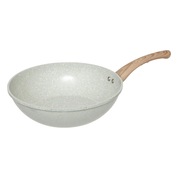Wok 28cm en aluminium forgé