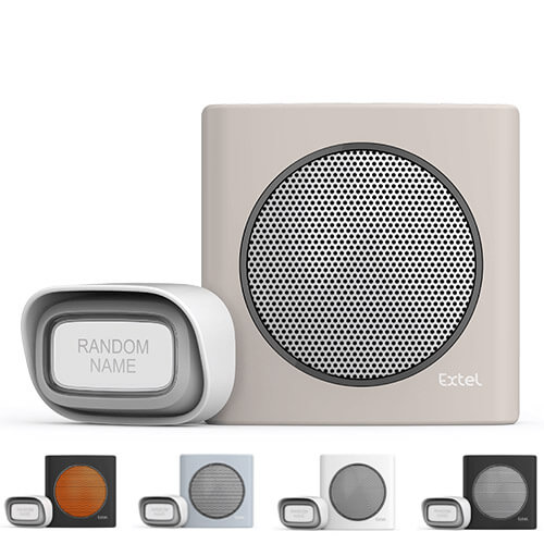 Carillon sans fil portée de 200 m et 6 sonneries au choix alerte batterie faible - diBi Flash Soft Orange - Extel - 081741