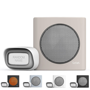 Carillon sans fil portée de 200 m et 6 sonneries au choix alerte batterie faible - diBi Flash Soft Orange - Extel - 081741