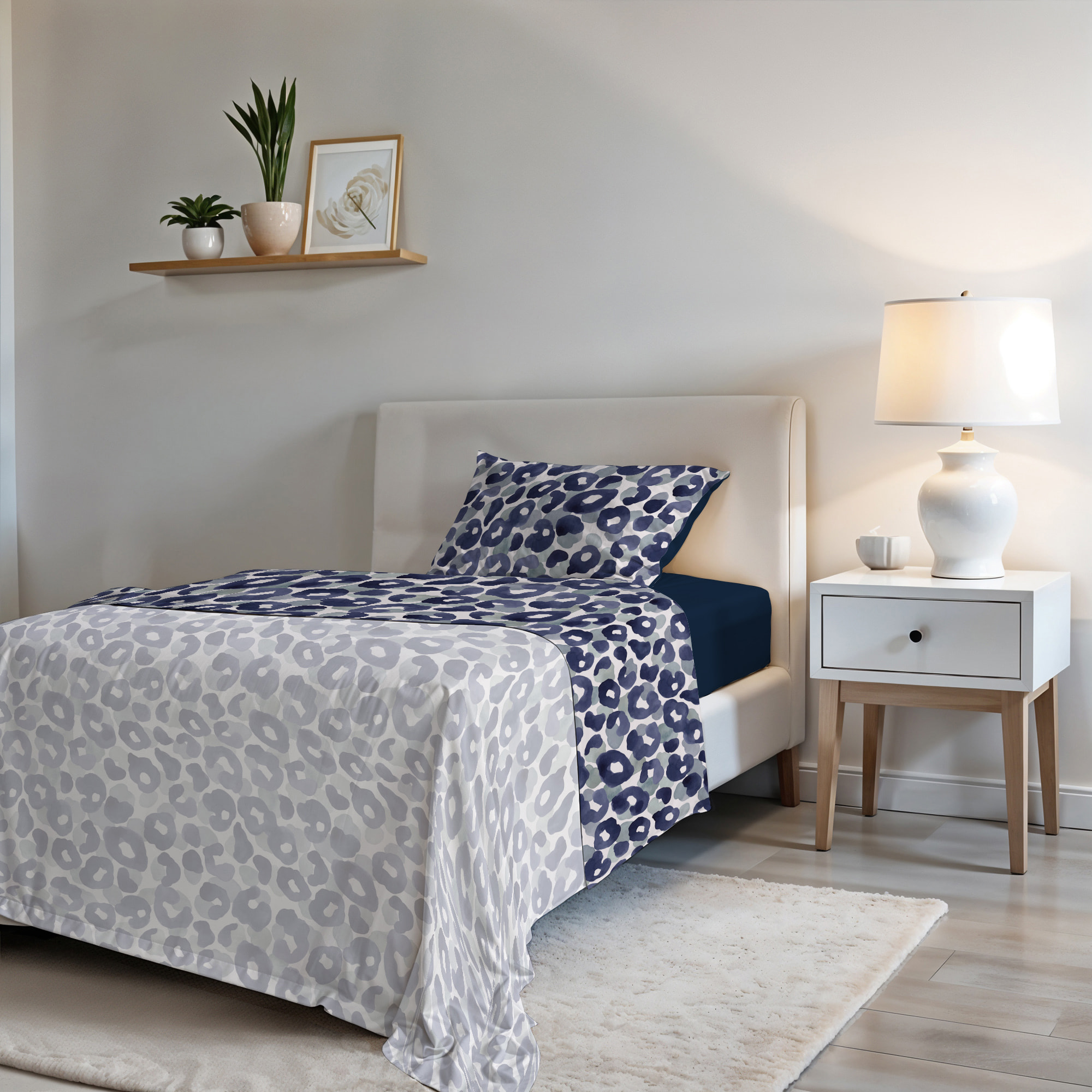 COMPLETO LETTO FASHION, 100% Microfibra, No Stiro - WILD