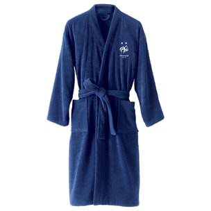 Peignoir adulte 100% coton, FFF EQUIPE DE FRANCE DEUX ETOILES