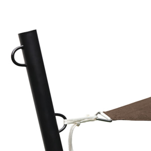 Voile d'ombrage triangulaire taupe 5x5x5m