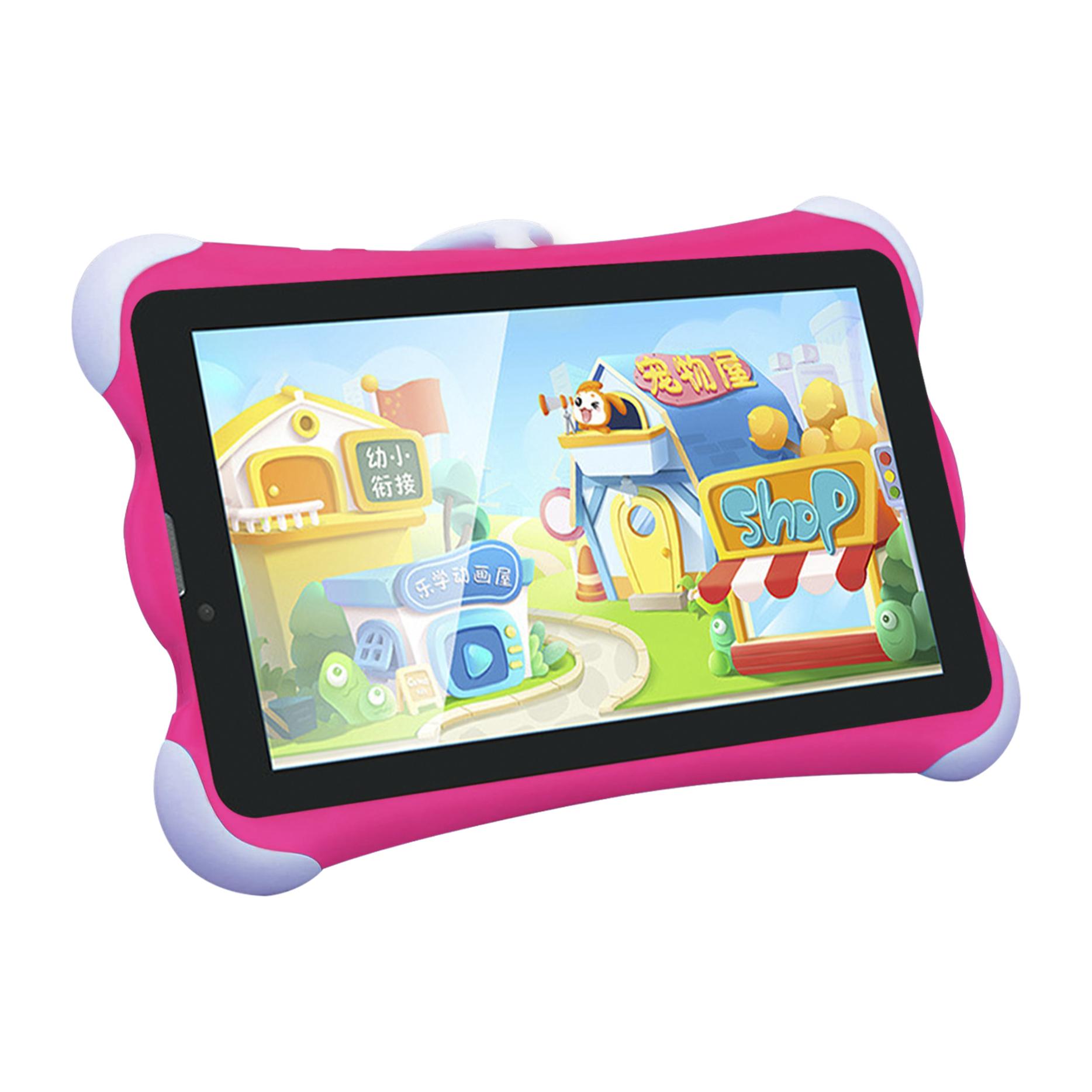 DAM Tablet Infantil K712 3G WiFi. SO Android 10. Pantalla 7'' 1024x600px. MTK 8321 Quad Core 2GB RAM + 16GB. Doble cámara. 20x2x13,5 Cm. Color: Rosa