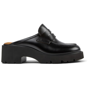 Mules - CAMPER Milah - Negro - Cuero liso