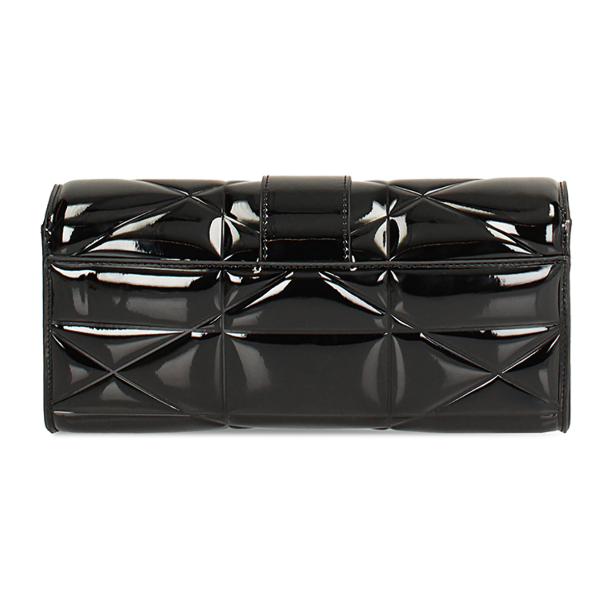 Mini bag nera in vernice